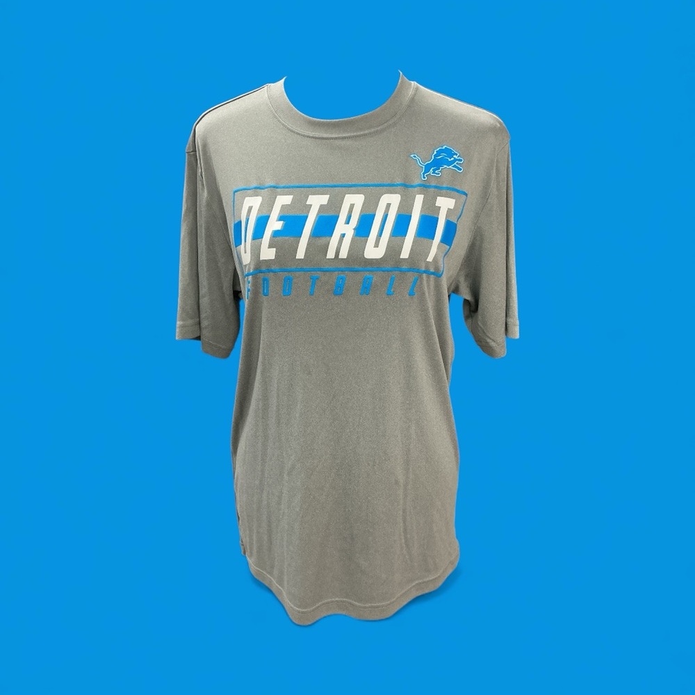 NFL Detroit Gray and Blue T-Shirt